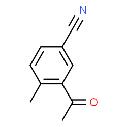 Benzonitrile, 3-acetyl-4-methyl- (9CI) Structure