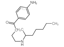 Ethanol,2-[(1-methylhexyl)amino]-, 1-(4-aminobenzoate), hydrochloride (1:1)结构式