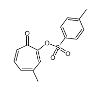 4-methyl-2-(toluene-4-sulfonyloxy)-cycloheptatrienone结构式