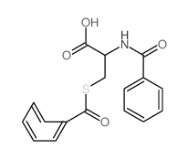 2-benzamido-3-benzoylsulfanyl-propanoic acid Structure