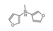 bis(furan-3-yl)-methylsilane结构式