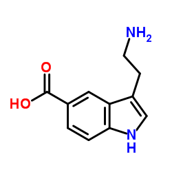 3-(2-AMINO-ETHYL)-1H-INDOLE-5-CARBOXYLIC ACID结构式