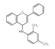 N-(2,4-dimethylphenyl)-2-phenyl-4H-chromen-4-amine结构式