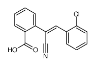 2-[(E)-2-(2-chlorophenyl)-1-cyanoethenyl]benzoic acid Structure