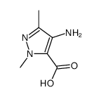 1H-Pyrazole-5-carboxylic acid,4-amino-1,3-dimethyl-结构式