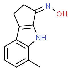 Cyclopent[b]indol-3(2H)-one, 1,4-dihydro-5-methyl-, oxime (9CI) Structure