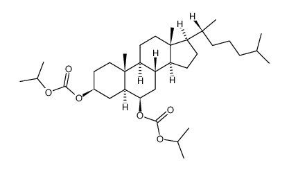 3β,6β-bis(isopropoxycarbonyloxy)-5α-cholestane Structure