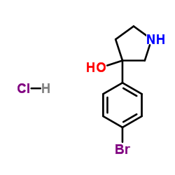 3-(4-BROMOPHENYL)-3-PYRROLIDINOL structure