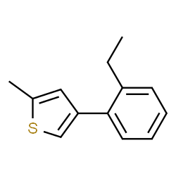 Thiophene, 4-(2-ethylphenyl)-2-methyl- (9CI)结构式