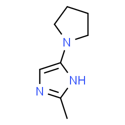 1H-Imidazole,2-methyl-4-(1-pyrrolidinyl)- (9CI) structure