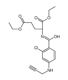 diethyl (2S)-2-[[2-chloro-4-(prop-2-ynylamino)benzoyl]amino]pentanedioate结构式