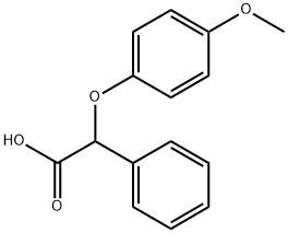 (4-methoxyphenoxy)(phenyl)acetic acid Structure