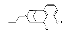 11-allyl-6-hydroxy-11-aza-tricyclo[7.3.1.02,7]trideca-2(7),3,5-trien-8-ol结构式