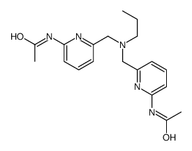 N-[6-[[(6-acetamidopyridin-2-yl)methyl-propylamino]methyl]pyridin-2-yl]acetamide Structure