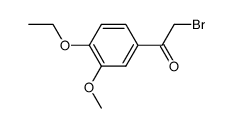 4-ethoxy-3-methoxybromoacetylbenzene Structure