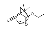 ethyl alpha-cyano-3,3-dimethylbicyclo[2.2.1]heptane-2-propionate structure