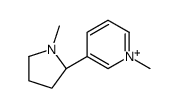 1-methyl-3-[(2S)-1-methylpyrrolidin-2-yl]pyridin-1-ium Structure