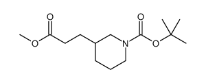 3-Piperidinepropanoic acid, 1-[(1,1-dimethylethoxy)carbonyl]-, methyl ester picture