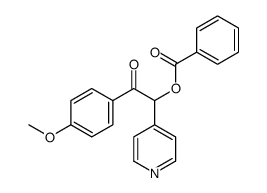 [2-(4-methoxyphenyl)-2-oxo-1-pyridin-4-ylethyl] benzoate Structure