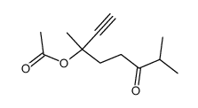 1-ethynyl-1,5-dimethyl-4-oxohexyl acetate结构式