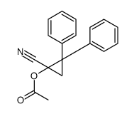 (1-cyano-2,2-diphenylcyclopropyl) acetate Structure