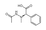 (R)-(N'-Acetyl-N-methyl-hydrazino)-phenyl-acetic acid结构式