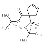 环戊-3-烯-1,1-二甲酸二叔丁酯结构式