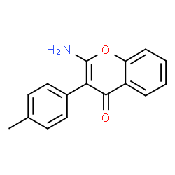 2-Amino-3-(4-methylphenyl)-4H-chromen-4-one结构式