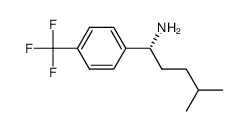 (1R)-4-methyl-1-[4-(trifluoromethyl)phenyl]pentylamine结构式