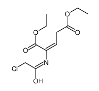 diethyl 2-[(2-chloroacetyl)amino]pent-2-enedioate Structure