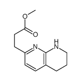 methyl 3-(5,6,7,8-tetrahydro-1,8-naphthyridin-2-yl)propanoate Structure