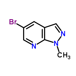 5-溴-1-甲基-1H-吡唑并[3,4-b]吡啶结构式