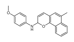 N-(4-methoxyphenyl)-6-methyl-2H-benzo[h]chromen-2-amine结构式