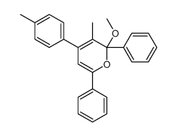 2-methoxy-3-methyl-4-(4-methylphenyl)-2,6-diphenylpyran Structure