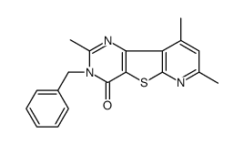 3-benzyl-2,7,9-trimethylpyrido[2,3]thieno[2,4-d]pyrimidin-4-one Structure