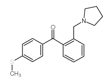 2-PYRROLIDINOMETHYL-4'-THIOMETHYLBENZOPHENONE图片