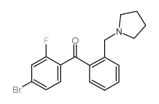 4-BROMO-2-FLUORO-2'-PYRROLIDINOMETHYL BENZOPHENONE图片