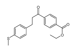 4'-CARBOETHOXY-3-(4-THIOMETHYLPHENYL)PROPIOPHENONE Structure