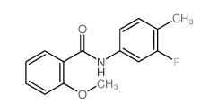 N-(3-Fluoro-4-methylphenyl)-2-methoxybenzamide结构式