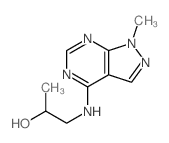 1-[(9-methyl-2,4,8,9-tetrazabicyclo[4.3.0]nona-1,3,5,7-tetraen-5-yl)amino]propan-2-ol picture