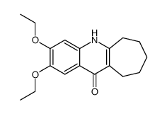 2,3-diethoxy-5,6,7,8,9,10-hexahydrocyclohepta[b]quinolin-11-one结构式