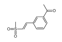 1-[3-(2-methylsulfonylethenyl)phenyl]ethanone Structure