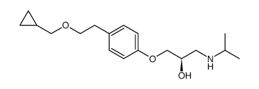 Dextrobetaxolol structure