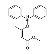 methyl 3-diphenylsilyloxybut-2-enoate结构式