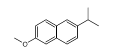 Naphthalene, 2-methoxy-6-(1-methylethyl)- (9CI) Structure