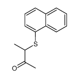 1-[(2'-oxobut-3'-yl)thio]naphthalene Structure