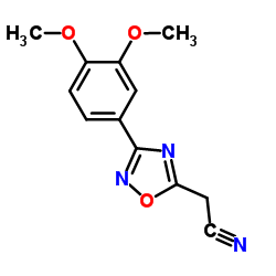 [3-(3,4-Dimethoxyphenyl)-1,2,4-oxadiazol-5-yl]acetonitrile structure