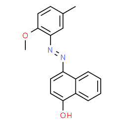 4-[(2-methoxy-5-methylphenyl)azo]naphthol Structure