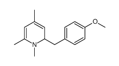 2-[(4-methoxyphenyl)methyl]-1,4,6-trimethyl-2H-pyridine结构式