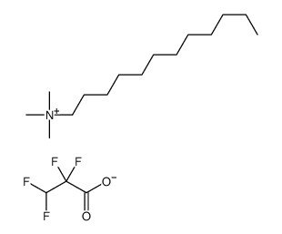 (dodecyl)trimethylammonium 2,2,3,3-tetrafluoropropionate结构式